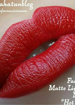 Губная матовая помада farmasi matte rouge lipstick № 03 акция1 фото