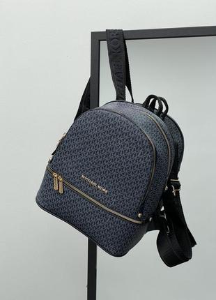 Michael kors patterned backpack blue рюкзак