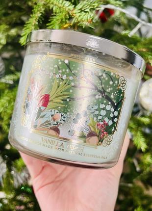 Свічка на 3 гноти vanilla birch від bath&amp;body works