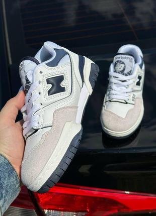 Кросівки nb 550 white navy blue7 фото