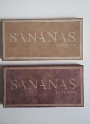 Палетки теней sananas x sephora collection 2020