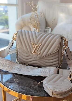 Сумочка louis vuitton 2в1 хвиляста lux
