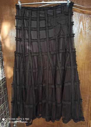 Per una, marks&spencer, стильная длинная юбка в стиле бохо р. 46-50, 14, пот 42см, может быть больше или меньше