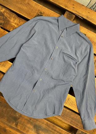 Чоловіча сорочка у клітинку armando (армандо срр ідеал оригінал синьо-чорна)