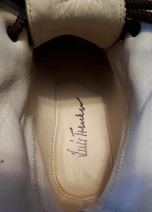 Новые кожаные ботинки сапоги сапоги коричневые с войлоком на шнурках р 39 италия7 фото