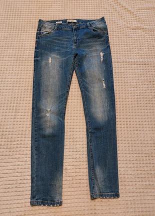 Стрейчевые джинсы skinny bershka 44 размер