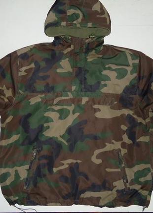 Куртка анорак милитари камуфляж brandit windbreaker woodland  (xl)3 фото
