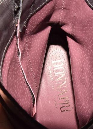 Donna piu ботинки ботильоны женские кожаные. италия. оригинал. 40 р./26 см.7 фото