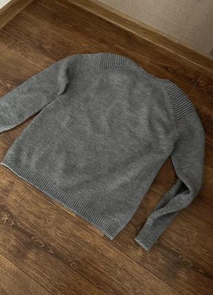 Стильные серый свитер шерстяной в стиле kenzo размер м-л6 фото