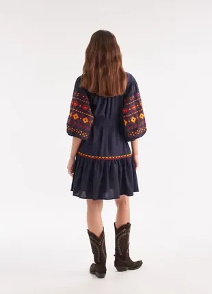 Сукня з орнаментом  "даніела" (колір в асортименті)4 фото