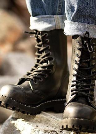 Туфли гладкая smooth кожа steel 3 eye leather wishot lesta altercore kmm столы мартенсы
