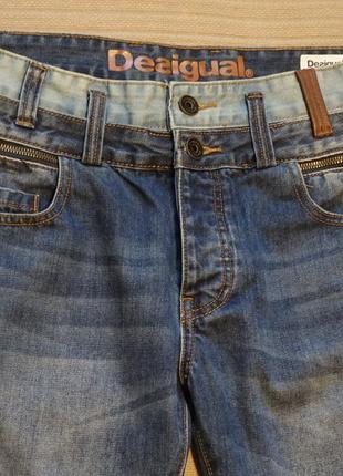 Оригинальные комбинированные фирменные джинсы desigual regular fit испания 32/34 р.2 фото