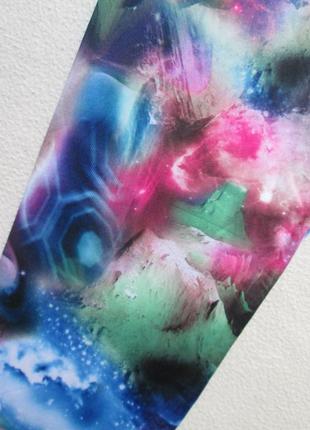Суперові барвисті легкі літні жіночі легінси принт галактика bigstuff3 фото