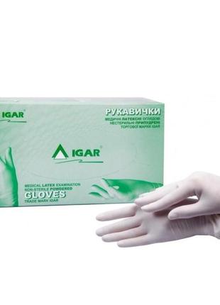 Рукавички  латексні оглядові igar