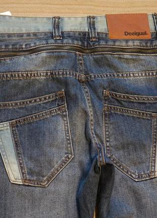 Оригинальные комбинированные фирменные джинсы desigual regular fit испания 32/34 р.9 фото