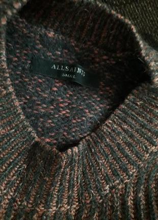 Дизайнерский новый роскошный свитер оверсайз шерсть альпака allsaints3 фото