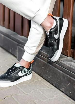 Кроссовки nike air force 1 low lv8 2 black/grey кросівки