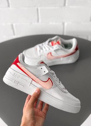 Кросівки nike air force 1 white/red