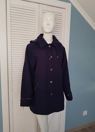 Легкая куртка ветровка плащ батал с капюшоном david barry