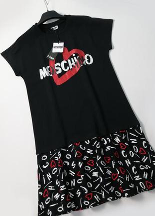 Брендовое хлопковое платье moschino оригинал