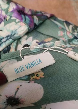 Новое сатиновое платье миди blue vanilla7 фото