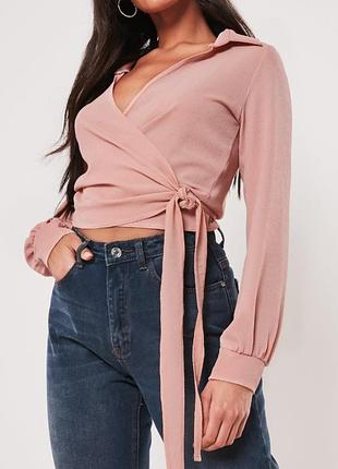 Розова нюдова блуза missguided