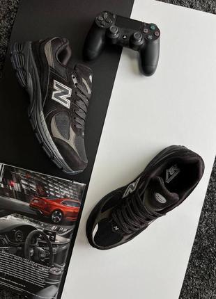 Мужские кроссовки new balance 2002 r / 125 беленс / демисезонные / весенние, летние, осенние / обувь / замша / черные, бежевые, серые