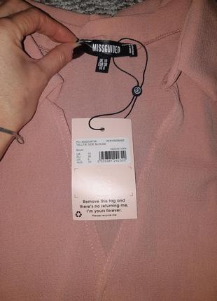Розова нюдова блуза missguided7 фото