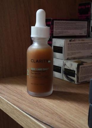 Clarity* take care daily" antioxidant red tea serum hydrate and proted