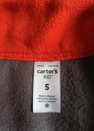 Флисовая кофта свитер carters 5t флиска реглан3 фото