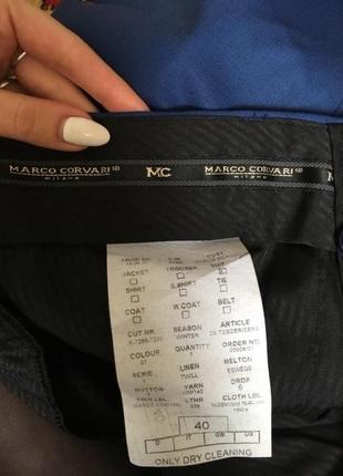 Брендовый итальянский костюм marco corvari slim fit