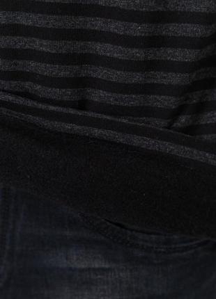 Термокофта чоловіча в смужку колір чорно-сірий6 фото