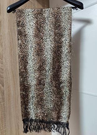 Леопардовий жіночий шарф