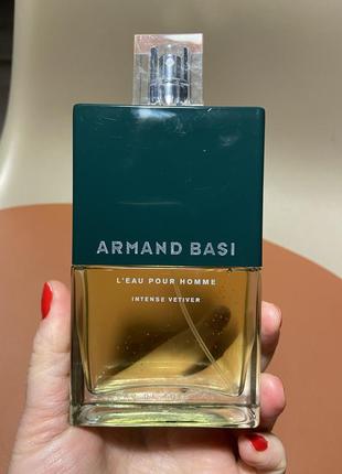 L'eau pour homme intense vetiver armand basi  туалетная вода мужская