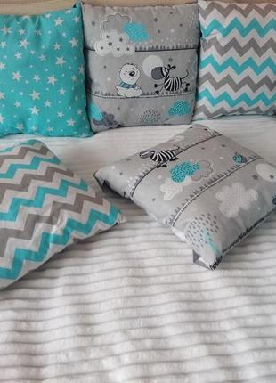 Бортики подушки в дитяче ліжечко4 фото
