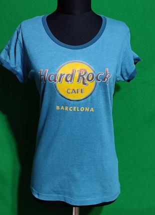 Женская футболка hard rock cafe barcelona, размер s1 фото