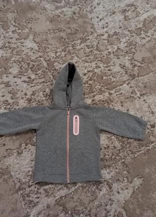 Сіренька кофтинка fox 12- 18 місяців