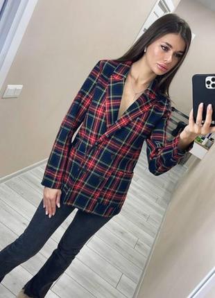 Пиджак в клеточку cropp2 фото