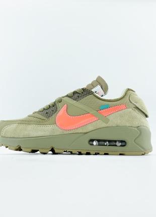 Кросівки off white nike air max 90 "desert ore"