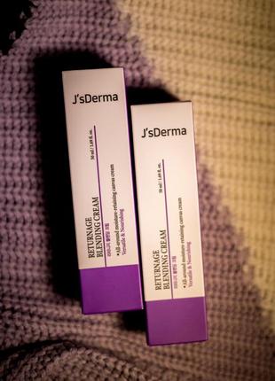 Крем увлажняющий с гиалуроновой кислотой j’sderma returnage blending cream