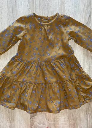 Супер платье на 9-12-18 мес, цвет насыщенный marks &amp; spencer2 фото