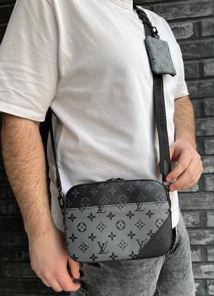 Мужская сумка мессенджер через плечо клатч кросс-боди7 фото