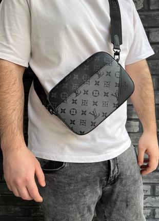 Мужская сумка мессенджер через плечо клатч кросс-боди8 фото