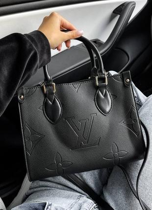 Сумка кожаная в стиле louis vuitton onthego lv5 фото