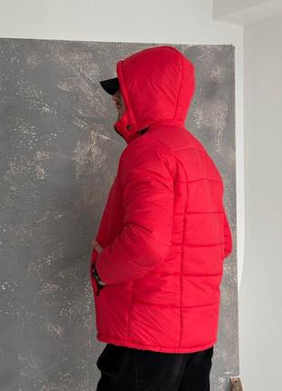 Мужская зимняя куртка, водоотталкивающая плащевка, капюшон отстегивается5 фото