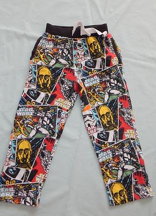 Штаны домашние на мальчика 4-5 лет 104-110 см star wars
