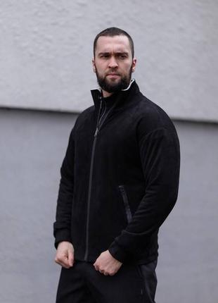 Чоловічий замшевий бомбер на хутрі