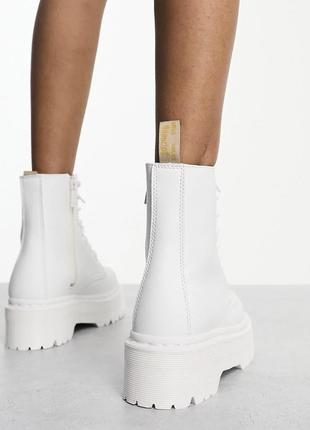 Ботинки оригинал dr.martens jadon 2 ii mono white жадон платформа original стильный львов2 фото