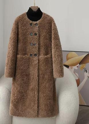 Шуба - пальто из шерсти 100%