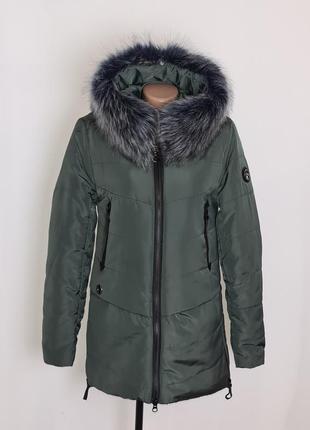Зимова куртка на флісовій підкладці 42-46р.